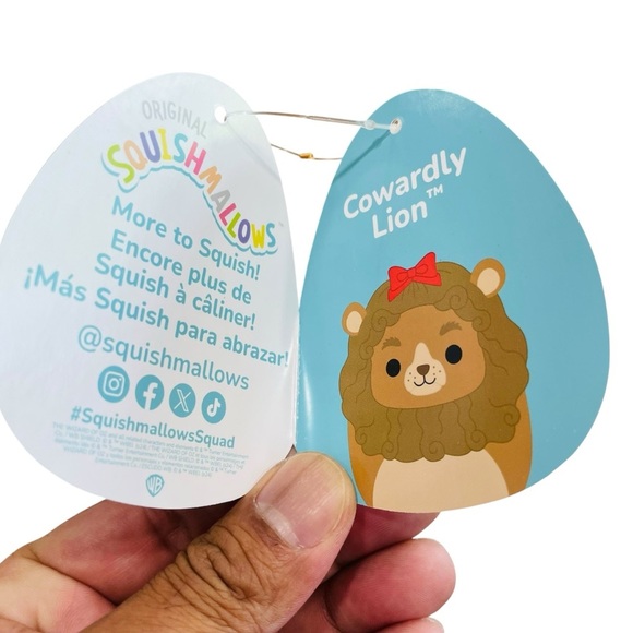 85TH Anniversary The Wizard Of OZ 8" Plush SquishMallow - The Cowardly Lion - Picture 9 of 14